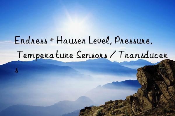 endress + hauser level, pressure, temperature sensors / transducers