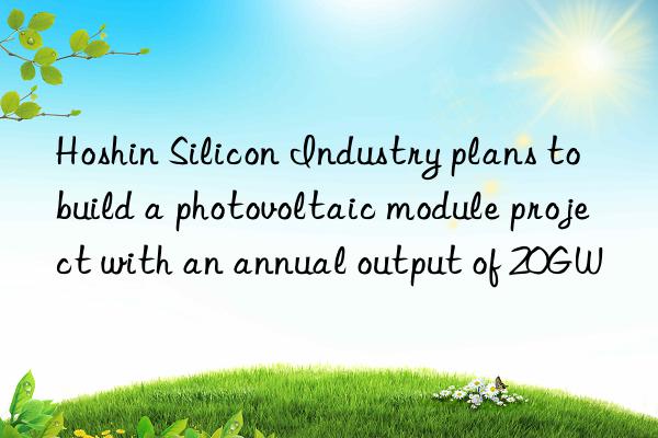 hoshin silicon industry plans to build a photovoltaic module project with an annual output of 20gw