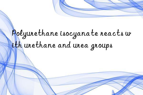 polyurethane isocyanate reacts with urethane and urea groups