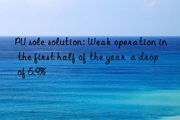 pu sole solution: weak operation in the first half of the year  a drop of 6.9%