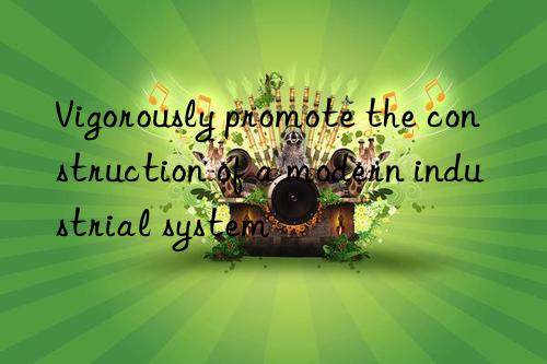 vigorously promote the construction of a modern industrial system