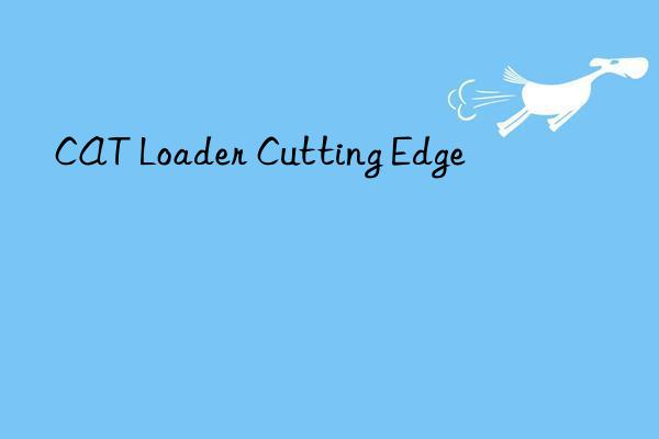 cat loader cutting edge