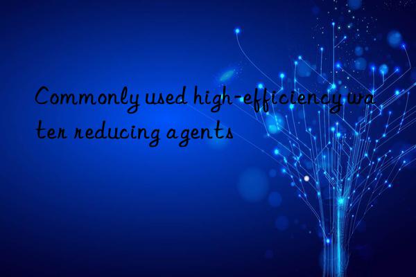 commonly used high-efficiency water reducing agents