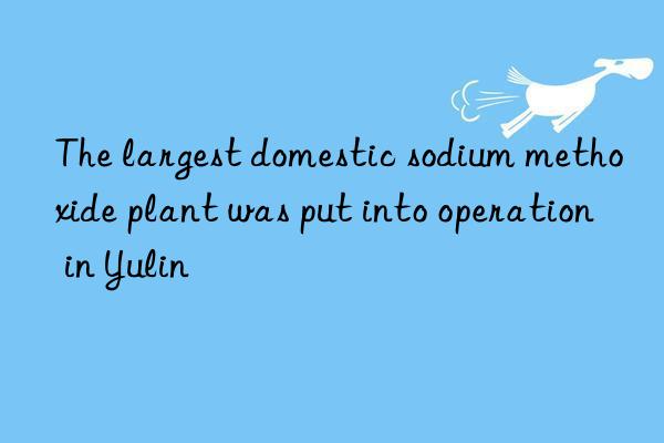 the largest domestic sodium methoxide plant was put into operation in yulin