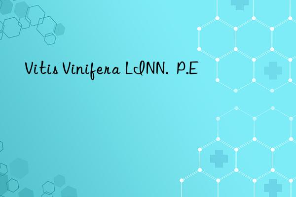 vitis vinifera linn.  p.e