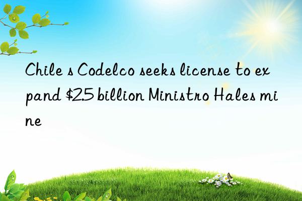 chile s codelco seeks license to expand $2.5 billion ministro hales mine