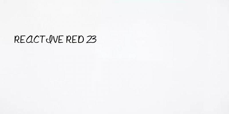 reactive red 23