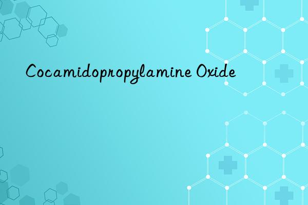 cocamidopropylamine oxide