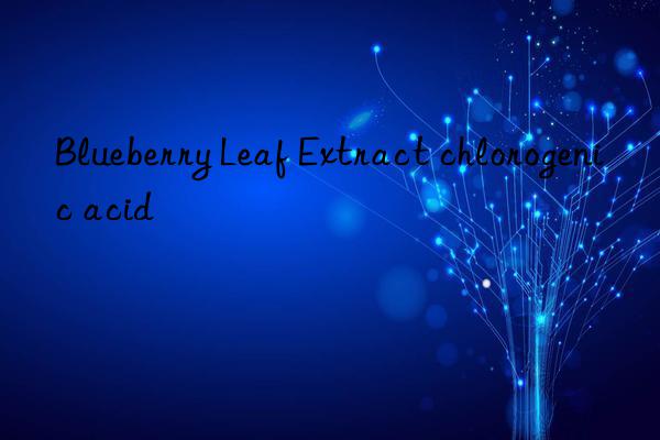 blueberry leaf extract chlorogenic acid