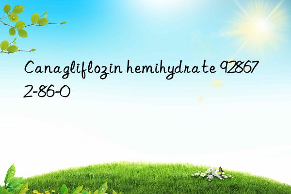 canagliflozin hemihydrate 928672-86-0