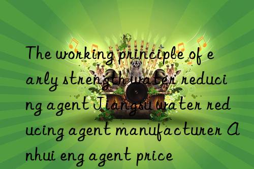 the working principle of early strength water reducing agent jiangsu water reducing agent manufacturer anhui early strength water reducing agent price