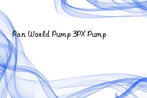 pan world pump 3px pump