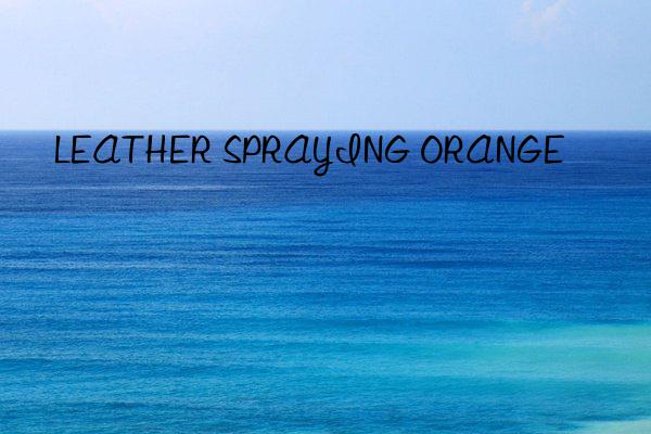 leather spraying orange