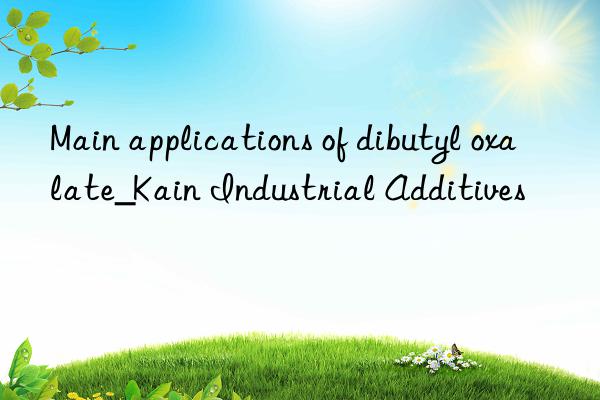 main applications of dibutyl oxalate_kain industrial additives