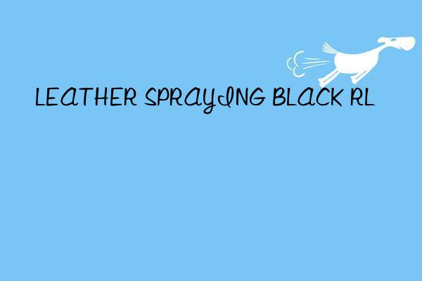leather spraying black rl