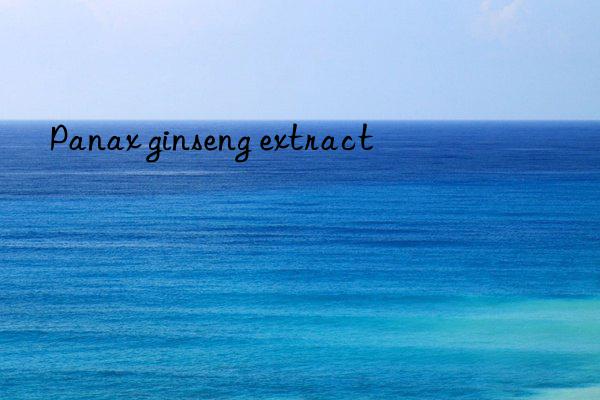 panax ginseng extract