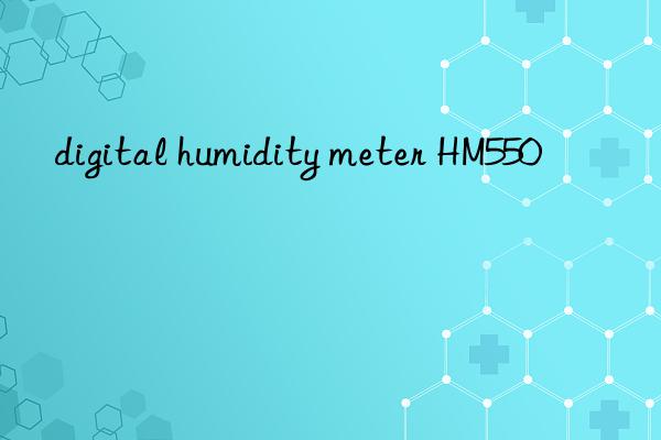 digital humidity meter hm550