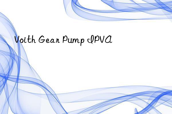 voith gear pump ipva