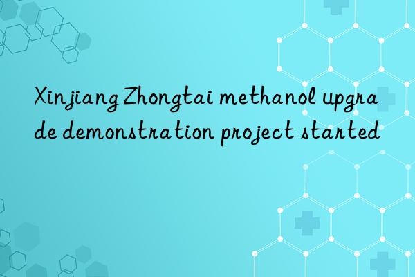 xinjiang zhongtai methanol upgrade demonstration project started