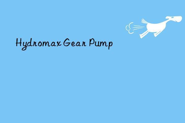 hydromax gear pump