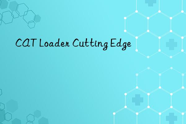 cat loader cutting edge