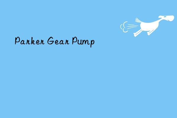 parker gear pump