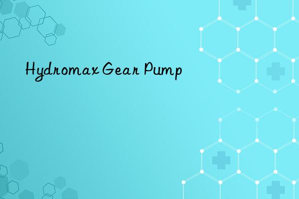 hydromax gear pump