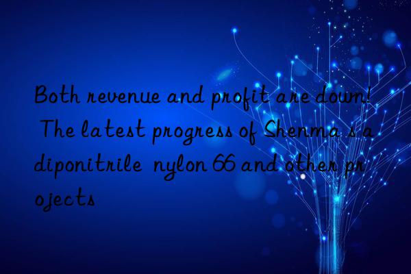 both revenue and profit are n!  the latest progress of shenma s adiponitrile  nylon 66 and other projects