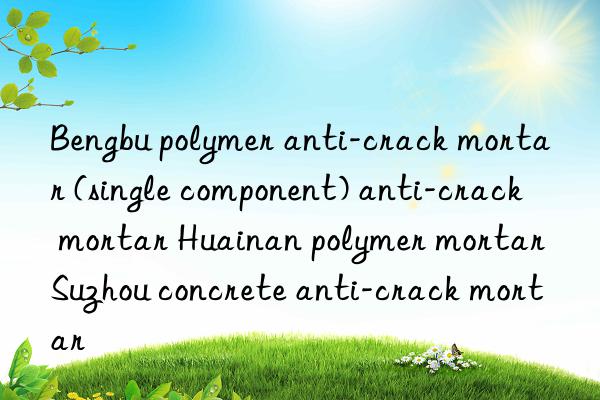 bengbu polymer anti-crack mortar (single component) anti-crack mortar huainan polymer mortar suzhou concrete anti-crack mortar