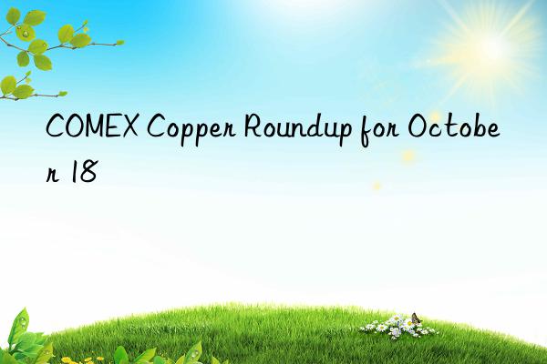 comex copper roundup for october 18