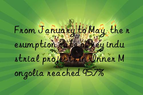 from january to may the resumption rate of key industrial projects in inner mongolia reached 95.7%