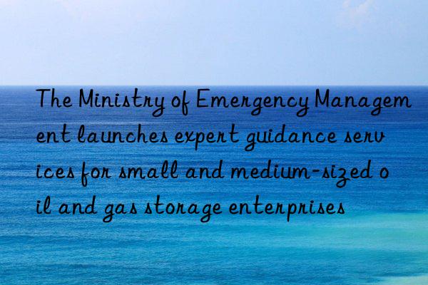 the ministry of emergency management launches expert guidance services for small and medium-sized oil and gas storage enterprises