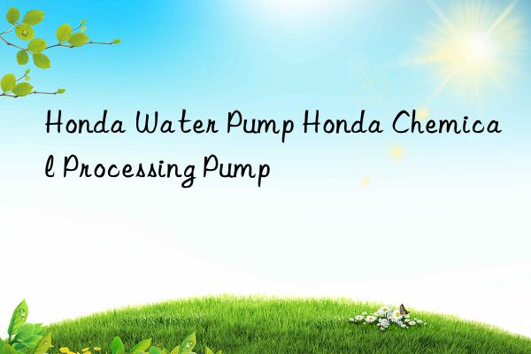 honda water pump honda chemical processing pump