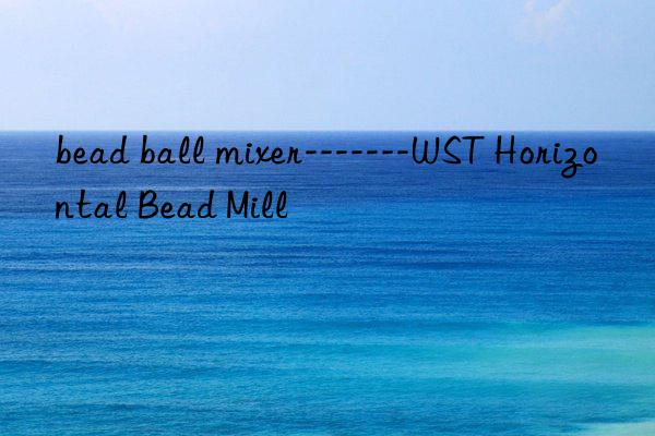 bead ball mixer-------wst horizontal bead mill