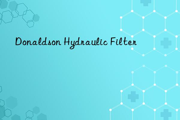 donaldson hydraulic filter