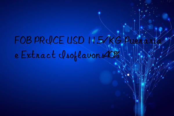 fob price usd 11.5/kg puerariae extract isoflavons40%