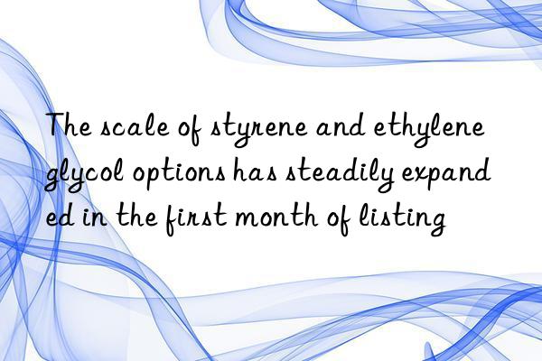 the scale of styrene and ethylene glycol options has steadily expanded in the first month of listing