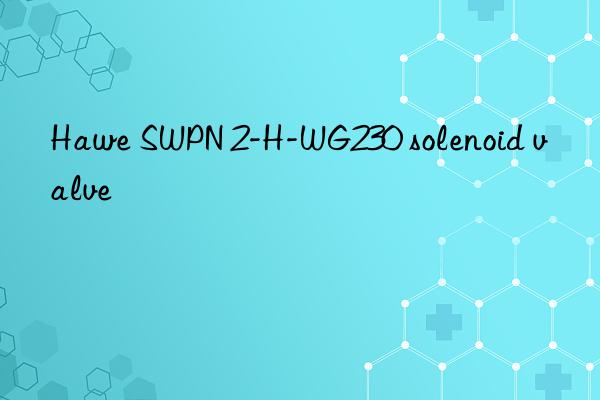 hawe swpn 2-h-wg230 solenoid valve