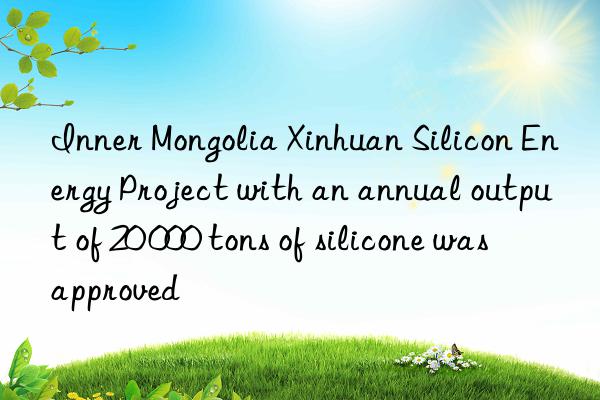 inner mongolia xinhuan silicon energy project with an annual output of 20 000 tons of silicone was approved