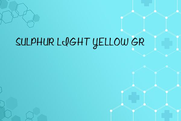 sulphur light yellow gr