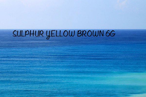 sulphur yellow brown 6g