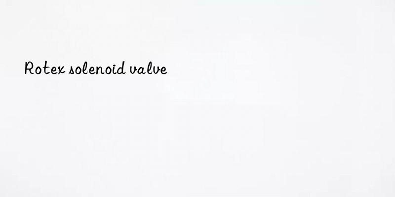 rotex solenoid valve