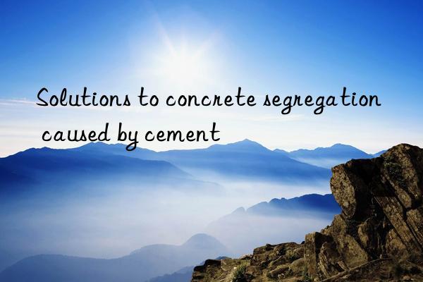 solutions to concrete segregation caused by cement