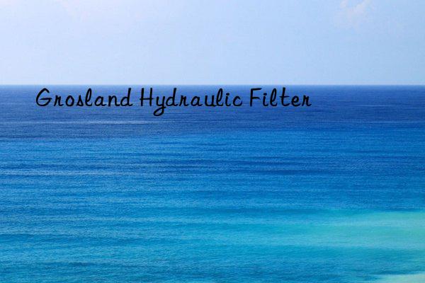 grosland hydraulic filter