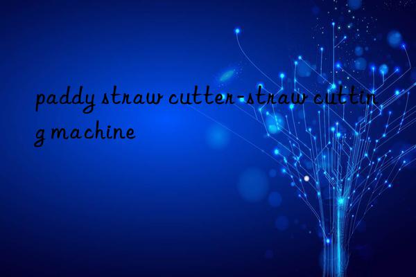 paddy straw cutter-straw cutting machine