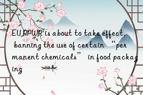 eu ppwr is about to take effect, banning the use of certain “permanent chemicals” in food packaging