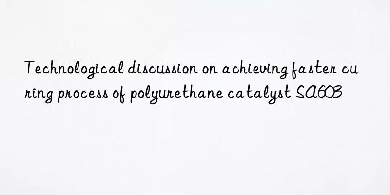 technological discussion on achieving faster curing process of polyurethane catalyst sa603