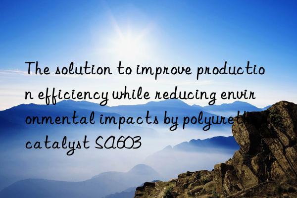 the solution to improve production efficiency while reducing environmental impacts by polyurethane catalyst sa603