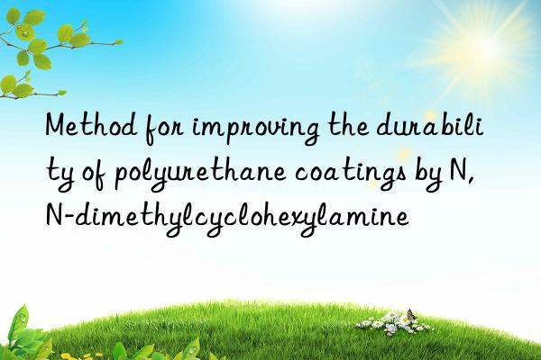 method for improving the durability of polyurethane coatings by n,n-dimethylcyclohexylamine
