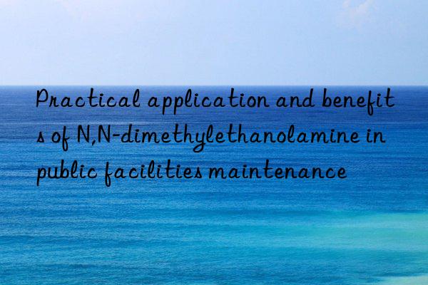 practical application and benefits of n,n-dimethylethanolamine in public facilities maintenance